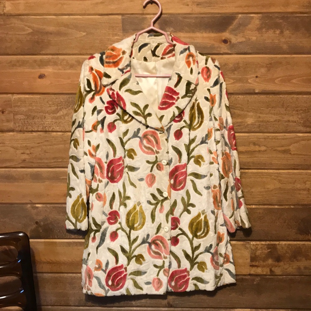 Vintage Tapestry Pea Coat